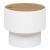 Masuta cafea Atmosphera Enola cu spatiu depozitare, MDF, 39x35 cm, alb Household NewTrend
