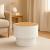 Masuta cafea Atmosphera Enola cu spatiu depozitare, MDF, 39x35 cm, alb Household NewTrend