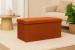 Taburet pliabil Atmosphera Lilou cu spatiu depozitare 80L, 76x38x38 cm, ambre Household NewTrend