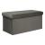 Taburet pliabil Atmosphera Lilou cu spatiu depozitare 80L, 76x38x38 cm, gri Household NewTrend