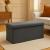 Taburet pliabil Atmosphera Lilou cu spatiu depozitare 80L, 76x38x38 cm, gri Household NewTrend