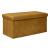 Taburet pliabil Atmosphera Lilou cu spatiu depozitare 80L, 76x38x38 cm, galben mustar Household NewTrend