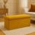 Taburet pliabil Atmosphera Lilou cu spatiu depozitare 80L, 76x38x38 cm, galben mustar Household NewTrend