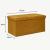 Taburet pliabil Atmosphera Lilou cu spatiu depozitare 80L, 76x38x38 cm, galben mustar Household NewTrend