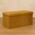 Taburet pliabil Atmosphera Lilou cu spatiu depozitare 80L, 76x38x38 cm, galben mustar Household NewTrend