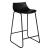 Scaun bar Atmosphera Otac, 47x49x83 cm, polipropilena si metal, negru Household NewTrend