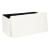 Taburet pliabil Atmosphera Ezzio cu depozitare, 76x38x38 cm, blana artificiala, alb Household NewTrend