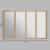 Oglinda Atmosphera Nae cu rama din lemn paulownia, 116x76 cm, montaj vertical/orizontal, natur Household NewTrend