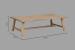 Masuta de cafea Atmosphera Aeris, lemn acacia si blat MDF chevron, 130x70x40 cm, natur Household NewTrend