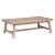Masuta de cafea Atmosphera Aeris, lemn acacia si blat MDF chevron, 130x70x40 cm, natur Household NewTrend