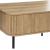 Masuta de cafea Atmosphera Colva cu 2 usi glisante, MDF si otel, 120x60x41 cm, bej Household NewTrend