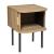 Noptiera Atmosphera Colva cu 2 usi, MDF si picioare metalice, 40x40x53 cm, bej Household NewTrend