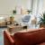 Noptiera Atmosphera Colva cu 2 usi, MDF si picioare metalice, 40x40x53 cm, bej Household NewTrend