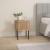 Noptiera Atmosphera Colva cu 2 usi, MDF si picioare metalice, 40x40x53 cm, bej Household NewTrend