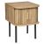 Noptiera Atmosphera Colva cu 2 usi, MDF si picioare metalice, 40x40x53 cm, bej Household NewTrend