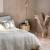 Noptiera Atmosphera Colva cu 2 usi, MDF si picioare metalice, 40x40x53 cm, bej Household NewTrend