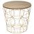 Set 3 masute cafea Atmosphera Kumi, structura metal, diametru 37, 41 si 46 cm, auriu Household NewTrend
