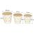 Set 3 masute cafea Atmosphera Kumi, structura metal, diametru 37, 41 si 46 cm, auriu Household NewTrend