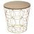 Set 3 masute cafea Atmosphera Kumi, structura metal, diametru 37, 41 si 46 cm, auriu Household NewTrend