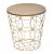 Set 3 masute cafea Atmosphera Kumi, structura metal, diametru 37, 41 si 46 cm, auriu Household NewTrend