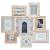 Rama foto Atmosphera Emile cu 8 cadre din lemn, 76x73 cm, bej Household NewTrend