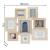 Rama foto Atmosphera Emile cu 8 cadre din lemn, 76x73 cm, bej Household NewTrend