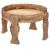 Masuta cafea rotunda Atmosphera Gypsy din lemn masiv de manguier, 51x34 cm, maro Household NewTrend