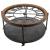 Masuta cafea rotunda Atmosphera Baris Chrono cu blat ceas, 95x47 cm, negru Household NewTrend