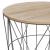 Masuta cafea rotunda Atmosphera Kumi, 40x41 cm, negru Household NewTrend