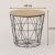 Masuta cafea rotunda Atmosphera Kumi, 40x41 cm, negru Household NewTrend