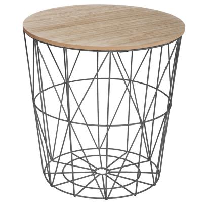 Masuta cafea rotunda Atmosphera Kumi, 40x41 cm, negru Household NewTrend