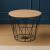 Masuta cafea rotunda Atmosphera Kumi, 38x30 cm, negru Household NewTrend