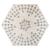 Masuta cafea octogonala Atmosphera Kumi, 44x38x40 cm, negru Household NewTrend