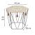 Masuta cafea octogonala Atmosphera Kumi, 44x38x40 cm, negru Household NewTrend
