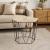 Masuta cafea octogonala Atmosphera Kumi, 44x38x40 cm, negru Household NewTrend
