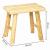 Taburet Atmosphera Woody din lemn natur, 31 cm, bej Household NewTrend