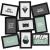 Rama colaj 9 fotografii 5Five Cali din plastic, 46x1,9x49 cm, negru Household NewTrend