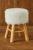 Taburet Atmosphera Oslo cu efect de blana, 42 cm, alb Household NewTrend