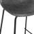 Scaun bar Atmosphera Vladi, cadru metal si lemn, 44x42x95 cm, gri Household NewTrend