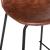 Scaun bar Atmosphera Vladi, cadru metal si lemn, 44x42x95 cm, maro Household NewTrend