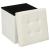 Taburet pliabil Atmosphera Lysandre cu spatiu de depozitare, 38x38x38 cm, bej Household NewTrend