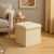 Taburet pliabil Atmosphera Lysandre cu spatiu de depozitare, 38x38x38 cm, bej Household NewTrend