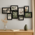 Rama foto colaj Atmosphera Cali pentru 8 poze, format orizontal, negru, 63x30 cm Household NewTrend