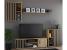 Dulap suspendat 60x37x80 cm cu 1 usa si rafturi, stil loft, finisaj craft/negru Household NewTrend