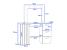 Masa de toaleta si machiaj suspendabila 120x45x140 cm cu oglinda LED si 4 sertare, craft si negru Household NewTrend