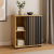 Comoda Montana 60 1D cu usa si 2 rafturi, 60x37x80 cm, craft si negru Household NewTrend