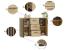 Comoda Montana 120 cu 2 usi si 3 sertare, 120x37x80 cm, craft si negru Household NewTrend