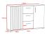 Comoda Montana 120 cu 2 usi si 3 sertare, 120x37x80 cm, craft si negru Household NewTrend