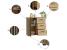 Comoda Montana 80 cu 3 sertare si 1 usa, 81x37x80 cm, negru si stejar craft Household NewTrend