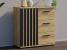 Comoda Montana 80 cu 3 sertare si 1 usa, 81x37x80 cm, negru si stejar craft Household NewTrend